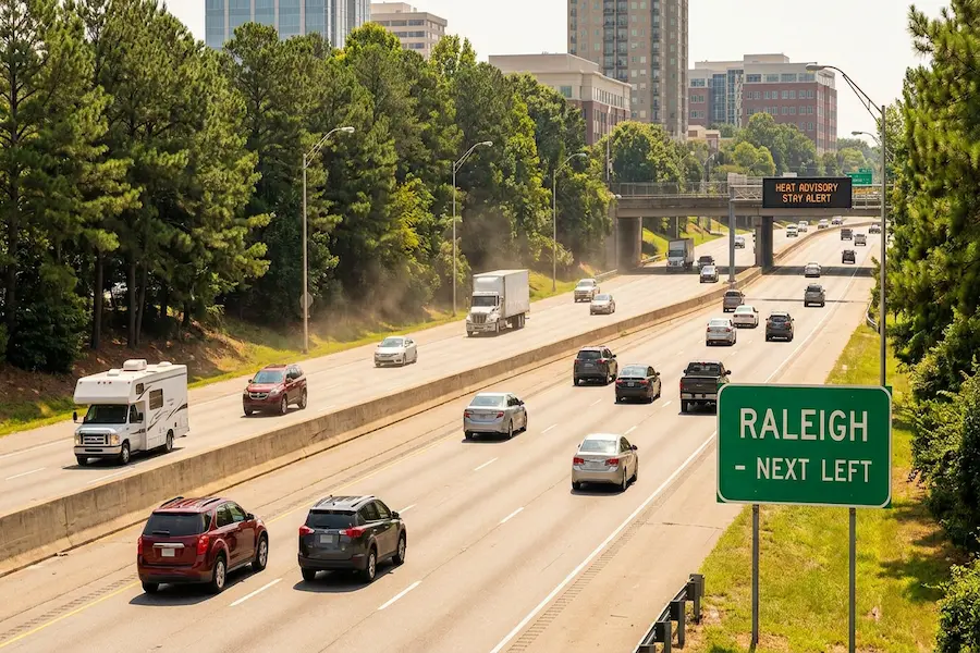 What are the most common summer driving hazards in Raleigh? Learn the risks and contact John M. McCabe for a free review.